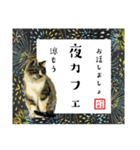 野良猫山田、梅雨から夏のことば（個別スタンプ：40）