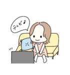 そとはねヘアの女の子♡日常スタンプ（個別スタンプ：21）