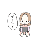 そとはねヘアの女の子♡日常スタンプ（個別スタンプ：22）