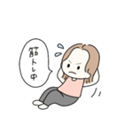 そとはねヘアの女の子♡日常スタンプ（個別スタンプ：27）