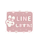 ▶️動く⬛ウサギ❹❸⬛丁寧LINE【吹き出し】（個別スタンプ：11）