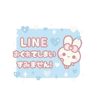 ▶️動く⬛ウサギ❹❸⬛丁寧LINE【吹き出し】（個別スタンプ：16）