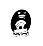 組み合わせ自由モノクロらんど（個別スタンプ：12）
