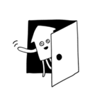 組み合わせ自由モノクロらんど（個別スタンプ：20）