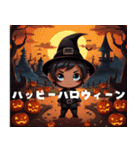 ハロウィーンと可愛いお化け（個別スタンプ：35）