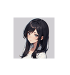 アニメ系美少女スタンプ ver7（個別スタンプ：1）