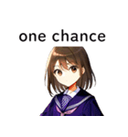 全て同じセリフのスタンプ【one chance】（個別スタンプ：39）