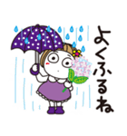 はな子✿梅雨から真夏。お花キラキラ。（個別スタンプ：33）