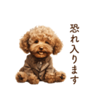 子犬トイプードルとお仕事敬語（個別スタンプ：31）