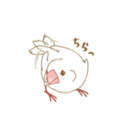 もっちり白文鳥（個別スタンプ：6）