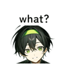 全て同じセリフのスタンプ【what？】（個別スタンプ：25）