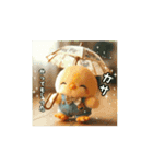 Hiyoko in the rain（個別スタンプ：12）