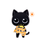 黒猫くろろ（個別スタンプ：6）