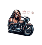 クラシックバイクと美女（個別スタンプ：12）