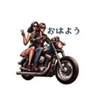 クラシックバイクと美女（個別スタンプ：13）