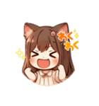 猫耳女子だにゃ〜（個別スタンプ：5）