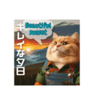 THE CAT• He is a FORESTRY WORKER（個別スタンプ：15）