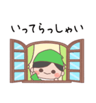 あいさつ言葉 こびとくん【緑・男の子】（個別スタンプ：25）