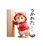 毎日使える パーカーねこ ぽっちゃり 連絡（個別スタンプ：16）