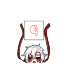 リボンガールの悩み（個別スタンプ：34）