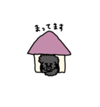 黒プードルのニコちゃん（個別スタンプ：34）