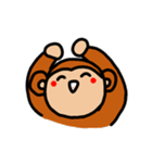おさるのもゆちゃん6(ハムカオ多め)（個別スタンプ：3）