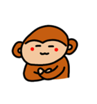 おさるのもゆちゃん6(ハムカオ多め)（個別スタンプ：5）