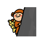 おさるのもゆちゃん6(ハムカオ多め)（個別スタンプ：29）