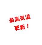 ありがちフレーズとにかく暑い（個別スタンプ：1）