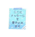 書き込める♥半透明♡カエルや雨傘 改（個別スタンプ：3）