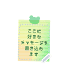 書き込める♥半透明♡カエルや雨傘 改（個別スタンプ：9）