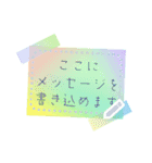 書き込める♥半透明♡カエルや雨傘 改（個別スタンプ：10）