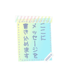 書き込める♥半透明♡カエルや雨傘 改（個別スタンプ：11）