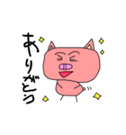 手書きブタさんの日常（個別スタンプ：7）