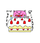 手書きブタさんの日常（個別スタンプ：15）