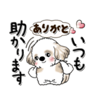 シーズー犬 『明るく元気に』前を向いて（個別スタンプ：22）