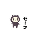 タイツねこ、うさぎ変な動きの返答スタンプ（個別スタンプ：7）