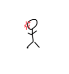 絵文字棒人間（個別スタンプ：5）