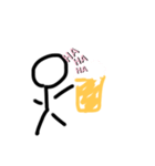 絵文字棒人間（個別スタンプ：7）