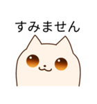 おしゃべり好きなクリーム色の猫さん（個別スタンプ：6）