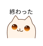 おしゃべり好きなクリーム色の猫さん（個別スタンプ：14）