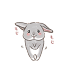 もじもじうさ〜ずLINEスタンプ（個別スタンプ：6）