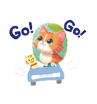 猫ネコもいにゃん レトロ風（個別スタンプ：4）