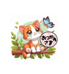 猫ネコもいにゃん レトロ風（個別スタンプ：5）