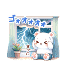 夏のシロクマさんたち（個別スタンプ：32）