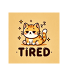 可愛い茶トラ猫のスタンプ MT（個別スタンプ：6）
