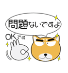 柴犬★吹き出し 大人 敬語（個別スタンプ：21）