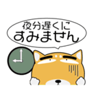 柴犬★吹き出し 大人 敬語（個別スタンプ：25）