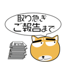 柴犬★吹き出し 大人 敬語（個別スタンプ：38）