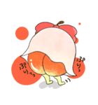 ぽむぽむ りんご（個別スタンプ：2）